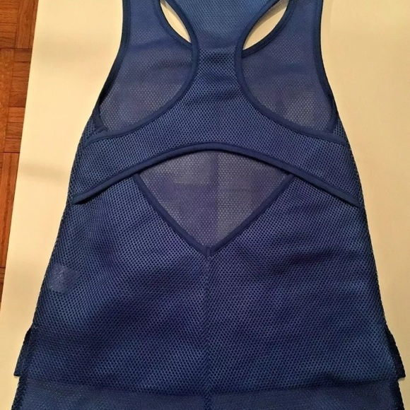 REHAB Assymetrical BLUE Knit Jersey 03 TANK TOP - Picture 10 of 14